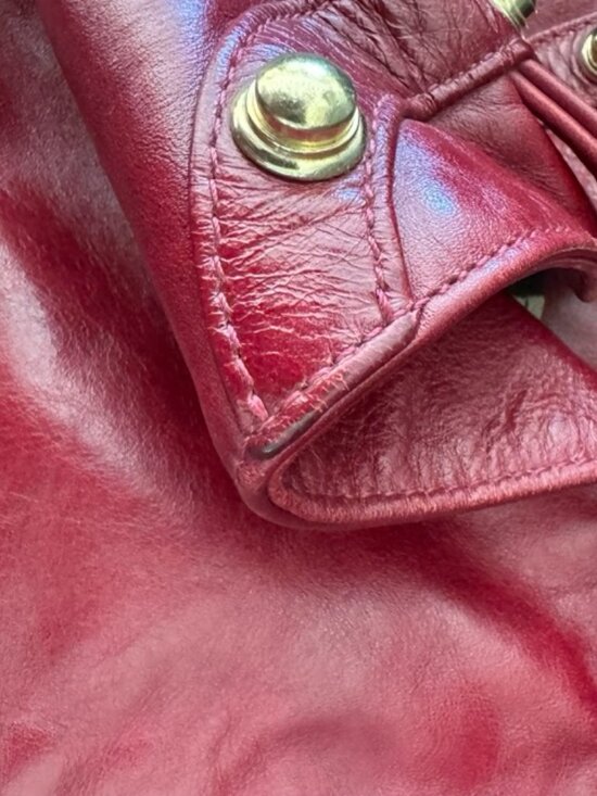 Auth Rebecca Minkoff Red Wine Leather Nikki Hobo Bag - Picture 10 of 10